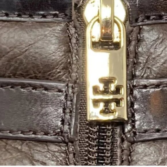 Tory Burch Primrose Lamb Leather Shearling Wedge Ankle Boots - Size 6.5 - Picture 8 of 9